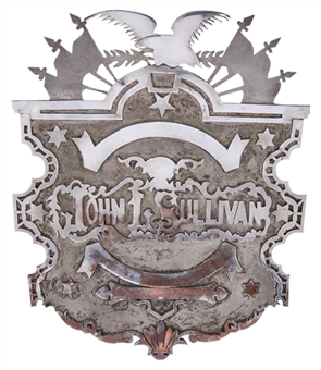 John L. Sullivan Championship Belt Buckle - Possible Original Prototype 
